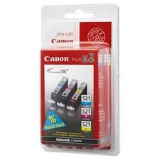 Комплект Canon No.521: Картридж Canon CLI-521 Bundle (C,M,Y) MP540/630