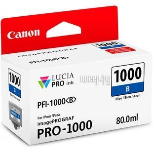 Чорнильниця Canon PFI-1000B (Blue)